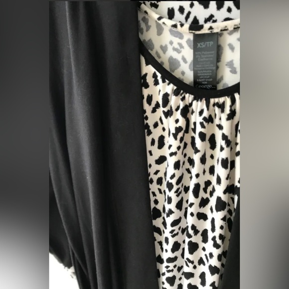 George 2pcs.set; black robe and sleeping gown • size:XS~ L:34” - Picture 3 of 9